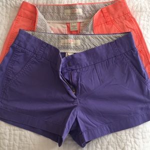 J.Crew 2” women’s stretch chino shorts size 2